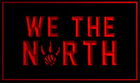 TORONTO RAPTORS "WE THE   NORTH"    LED NEON SIGN