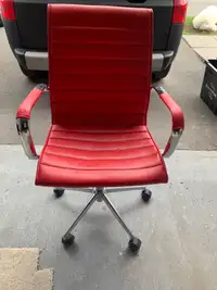 Red office chair 