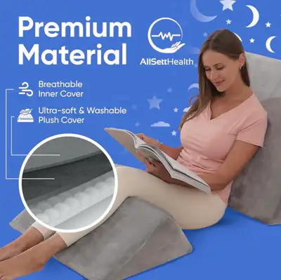 AllSettHealth Wedge Pillow Set, View more