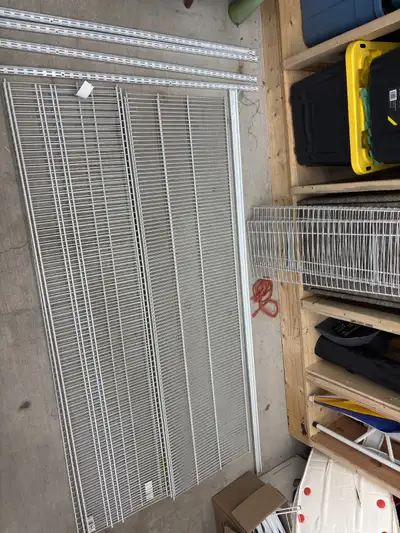 Assorted Wire Closet shelving, View more