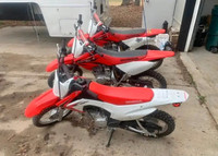 Selling 3 2013 Honda CRF110 with ownership