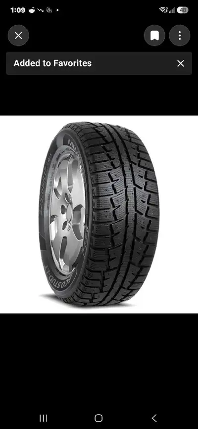 Ensemble 4 pneus d’hiver Minerva ECO STUD, dimension: 225/60R17 103T. Sans jantes. 150$ pour l'ensem...