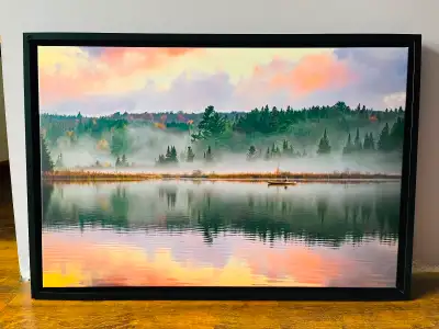 Selling 24x36” framed canvas picture. Was taken by Kayley Amo Photography at Cache Lake in Algonquin...