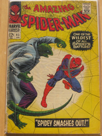 MARVEL COMICS Book: AMAZING SPIDERMAN # 45 VINTAGE 1967 - Lizard