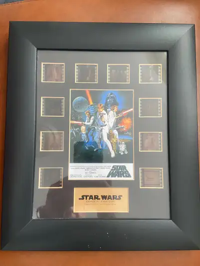 Hi I have a framed Ltd Rare Star Wars Filmcell 10 images from an original movie shown in the theatre...