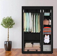 Portable Clothes Closet Wardrobe, Hanging Rod Quick And Easy
