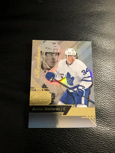 Auston Matthews Fleer showcase rookie card 2016 mint condition, View more