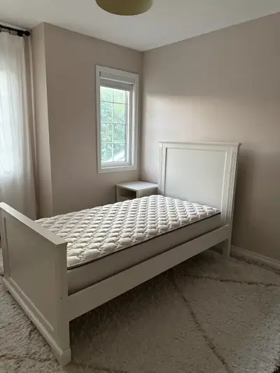 Pottery Barn kids twin bed with mattress, View more