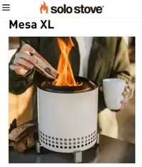 Solo Stove fire pit MESA XL white - NEW