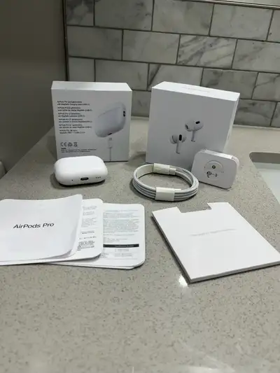 Brand new airpod pro 2 Never used Selling because I got as a gift but already have some Message if y...
