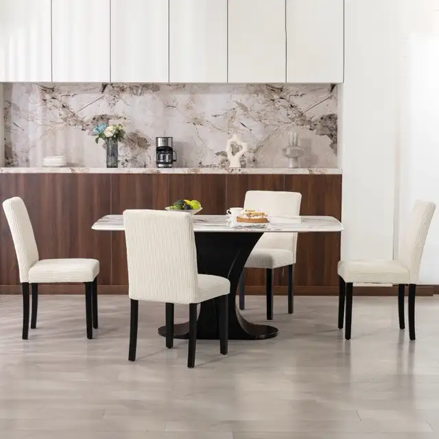 Modern rubberwood legs Kitchen dining Chair in Chairs & Recliners in Markham / York Region - Image 7
