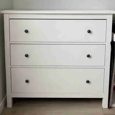 Commode IKEA HEMNES blanche – 3 tiroirs, View more