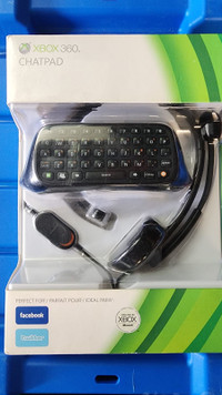 Microsoft Chatpad With Headset For Xbox 360  New 