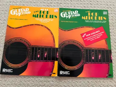 Vintage 1971 Hal Leonard guitar method pop melodies book set, View more