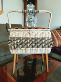 Vintage Eaton Sewing Basket 17"H x 15"L x 10"W