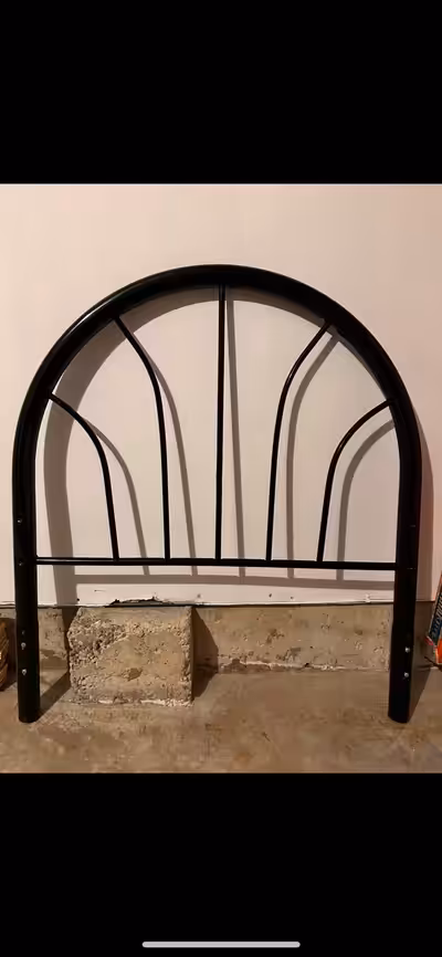 For sale Twin headboard and bed frame in good condition. Comes with hardware to connect to bed frame...
