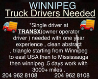 Truck driver needed 