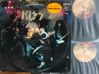 Kiss Alive 2LP gatefold 70’s Cdn vg+ playing vinyl