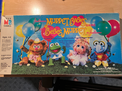 Vintage, 1984 Milton Bradley Muppet Babies Board Game. Complete and in great shape, including the in...