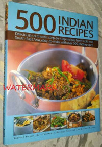 500 INDIAN RECIPES, Authentic Indian & South-East Asia, Book