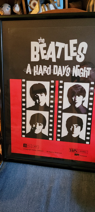 Rare Vintage Beatles Promo-Poster 1983 movie release, View more