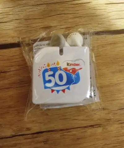 Kinder 50th Birthday earbuds, View more