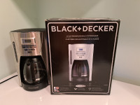 Black & Decker Coffee Maker-Glass Carafe Stainless Steel 12 Cups