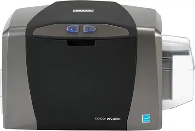Upgrade your office or business with this NEW open box Fargo DTC1250e Single-Sided ID Card Printer —...