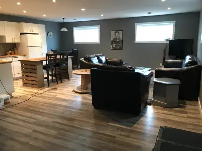 Bright and spacious 2 bedroom suite located in Pilot Butte. Comes with large yard, own entrance, lau...