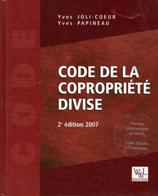 Code de la copropriété divise dans Manuels  à Longueuil/Rive Sud