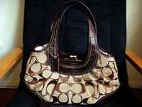 Coach Ergo Signature Kiss-Lock & Black Leather Totes - $250 EACH