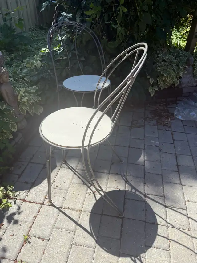 Vintage Polish Pair , French Style Chairs  (Made In Poland)Stack in Patio & Garden Furniture in Regina - Image 10
