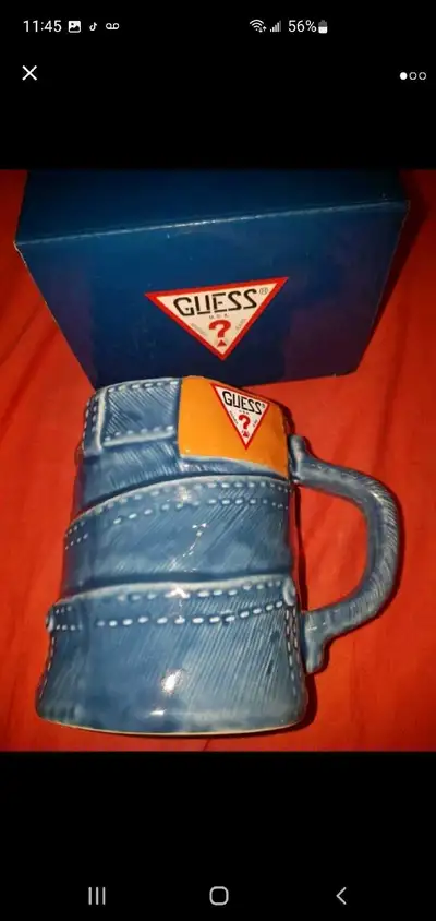 RARE BNIB GUESS JEANS CERAMIC MUG., View more