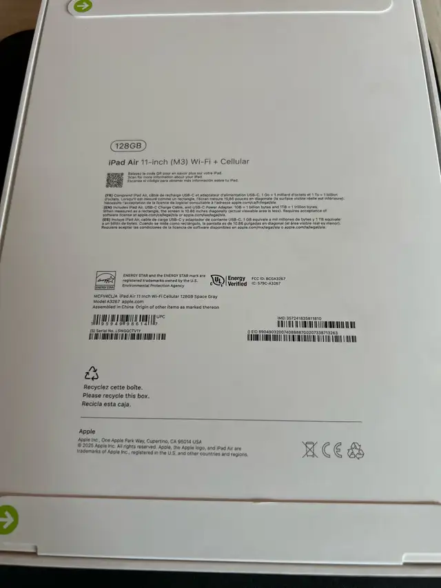 Brand New sealed M3 IPAD Air 11” M3 WiFi & Cellular in iPads & Tablets in Ottawa - Image 3