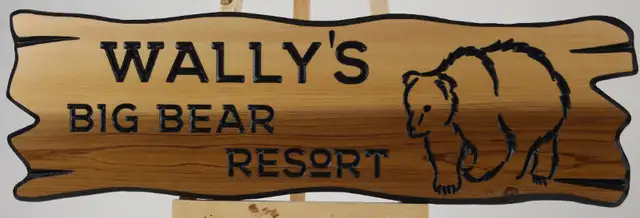 Custom Carved Select Cedar or Fir Wood Signs: in Outdoor Décor in Timmins - Image 4