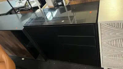 High Gloss 2 doors kitchen Buffet Sideboard with 2 Drawers, View more