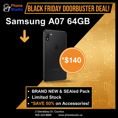  BLACK FRIDAY DEAL ALERT! BRAND NEW Samsung A07 64GB for $140!, View more