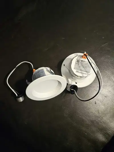 Pair of Halo 4 inch recessed LED lights 9.5 watts, View more