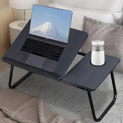 Adjustable Tilting Laptop Folding Table - Stand Bed Table with F, View more