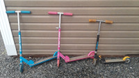 3 Kids Scooters--$10 Each