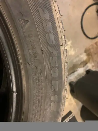 235 50 R18 X-ice tires. No rims. Good condition. 8/32 tread. No issues with them.