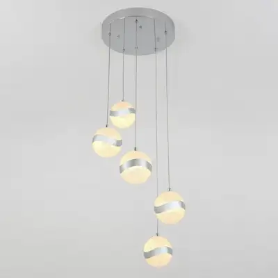 These ARTIKA WAVEY 5 LIGHT INTEGRATED LED PENDANTS are out of the box. (Checked - complete, look and...