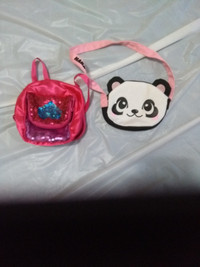Build-A-Bear Workshop mini purse and backpack