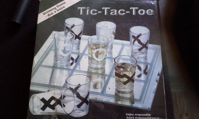 Tic Tac Toe Drinking Game - with shot glasses in Toys & Games in City of Halifax