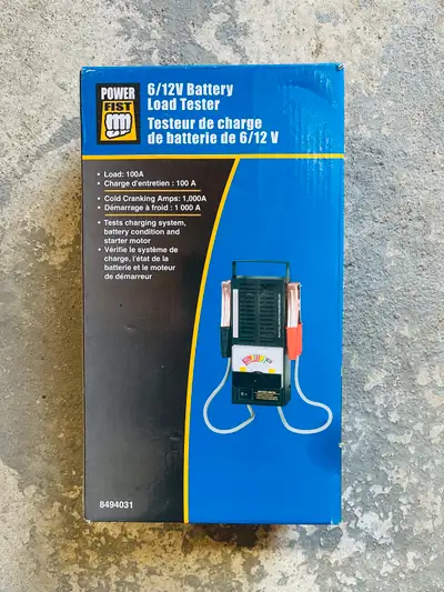 The Power Fist 6/12V Battery Load Tester is used to assess the condition of 6V and 12V batteries. Pi...