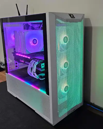 Gaming PC Computer White(5800x, RTX 3080), View more