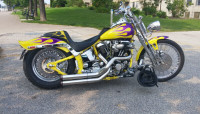 Custom Springer with Stroker and Air ride Softail