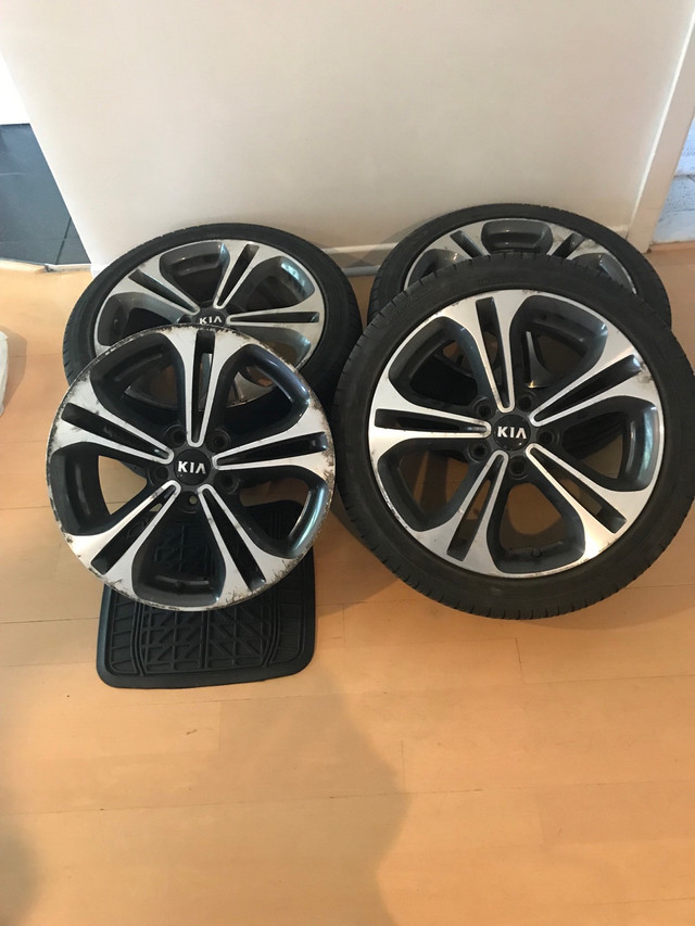 Kia Forte Rims 4X & Tires 3X - Mags 4X & Pneus 3X dans Pneus et jantes  à Ville de Montréal