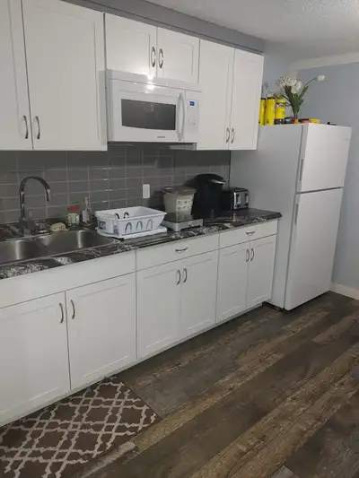 Standard sized Private furnished bedroom (Bed, Desk, chair) in a brand new house for a single Male....