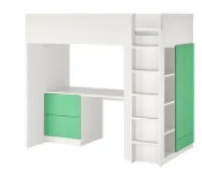 lit mezzanine/bureau IKEA, View more